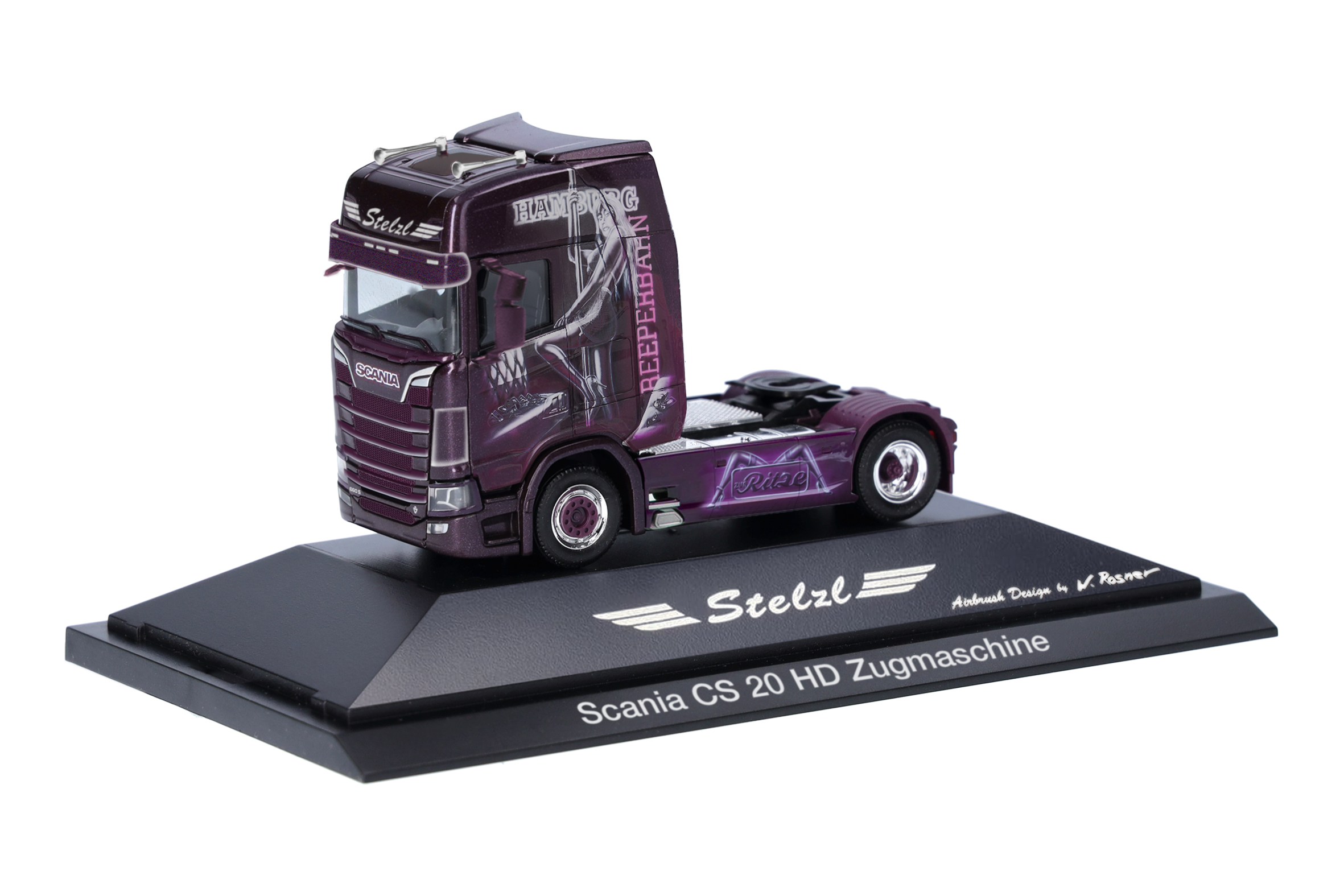 [予約]herpa Cars&Trucks 1/87 (プラスチック製) スカニア CS 20 ハイルーフ リジッドトラクター 2軸 "Stelzl"