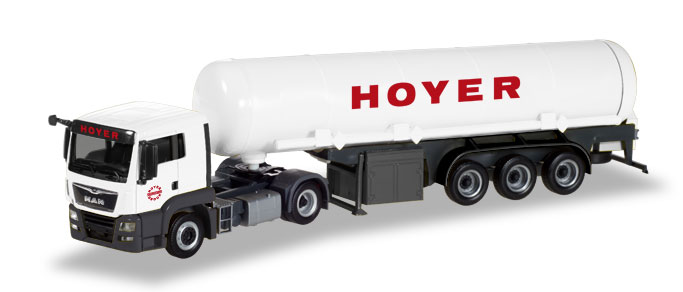 herpa Cars&Trucks 1/87 MAN TGS L Euro 6c タンクローリー セミトレーラー "Hoyer LNG"