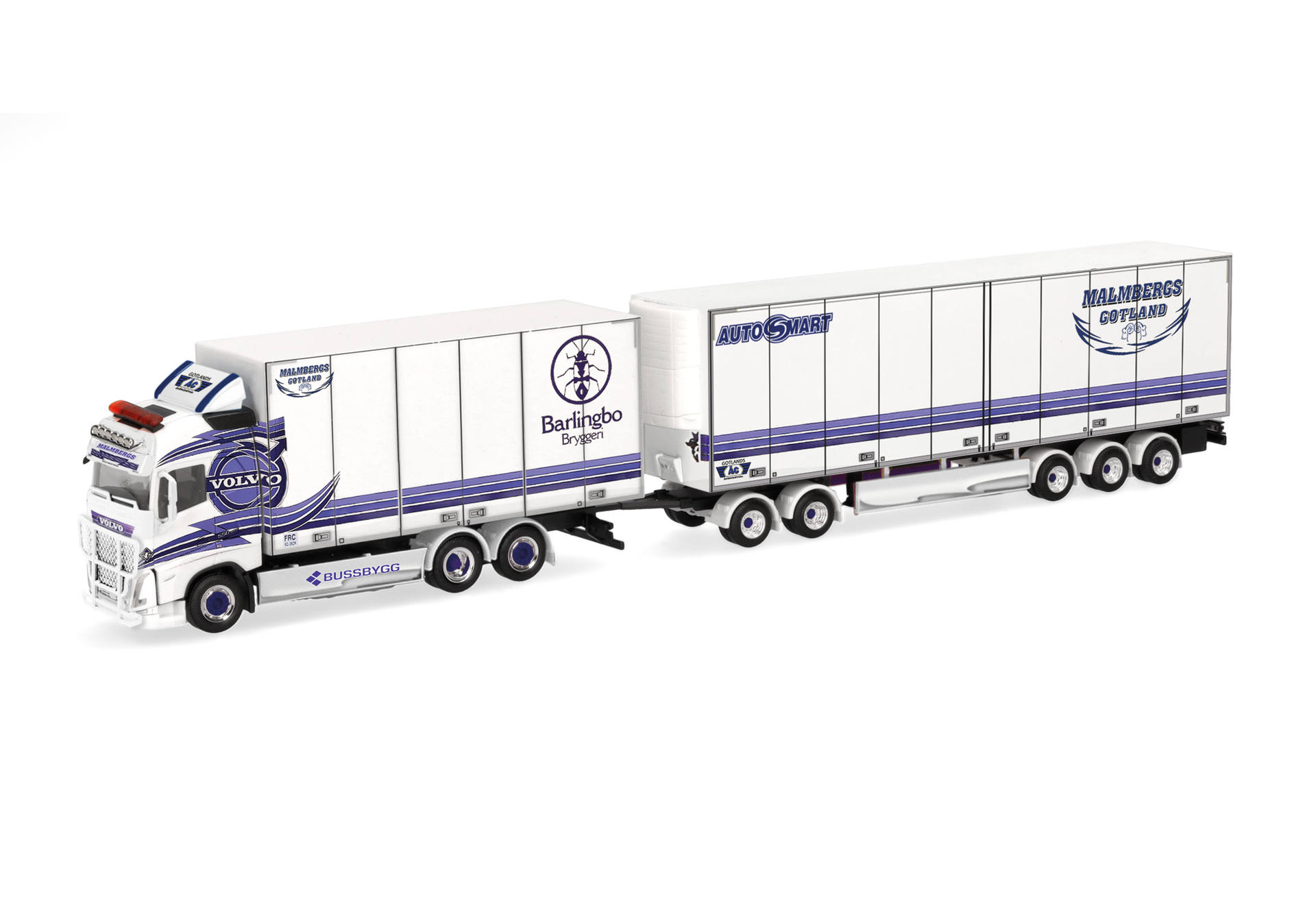 [予約]herpa Cars&Trucks 1/87 (プラスチック製)  Volvo FH GL 2020 スウェーデンボックストラック "Malmberg"