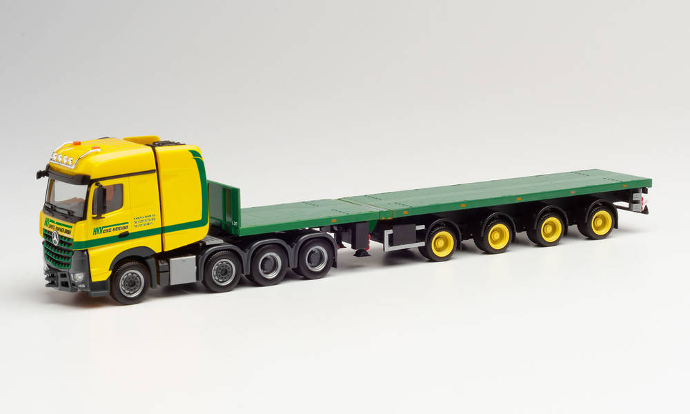 herpa Cars&Trucks 1/87 メルセデスベンツ アロクス テレセミトレーラー "HKVクレーン"
