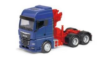 herpa Cars&Trucks 1/87 MAN TGX GX 6x4 クレーン付 リジッドトラクター ブルー