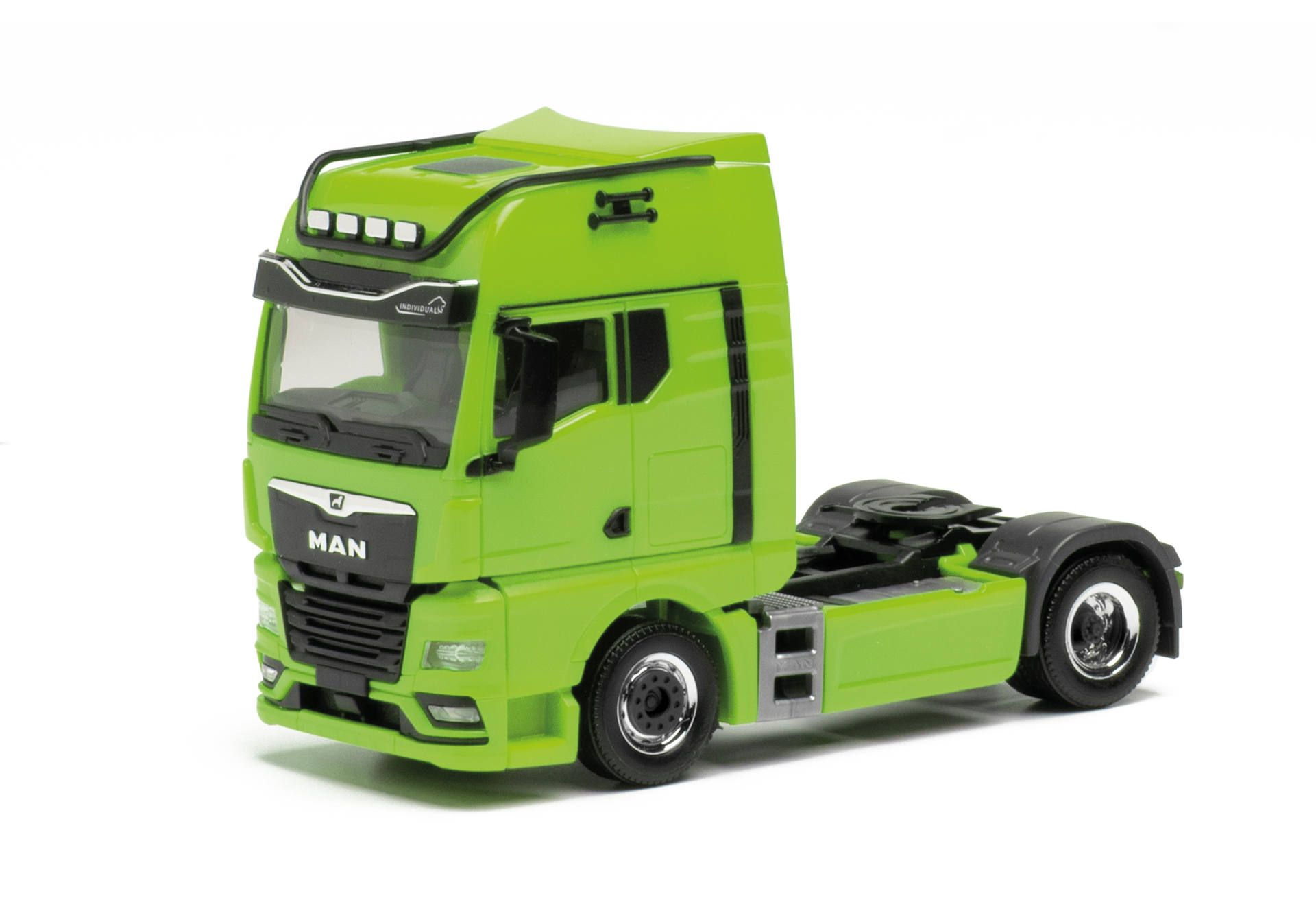 [予約]herpa Cars&Trucks 1/87 (プラスチック製) MAN TGX GX Individualリジッドトラクター 2軸 グリーン