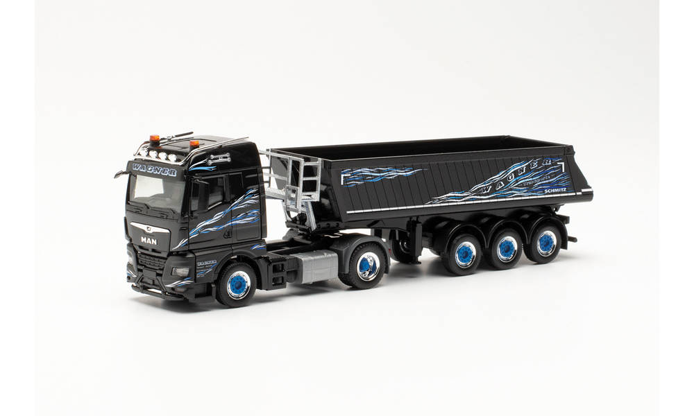 herpa Cars&Trucks 1/87 MAN TGX GM ダンパー セミトレーラー “Wagner Mitteleschenbach”