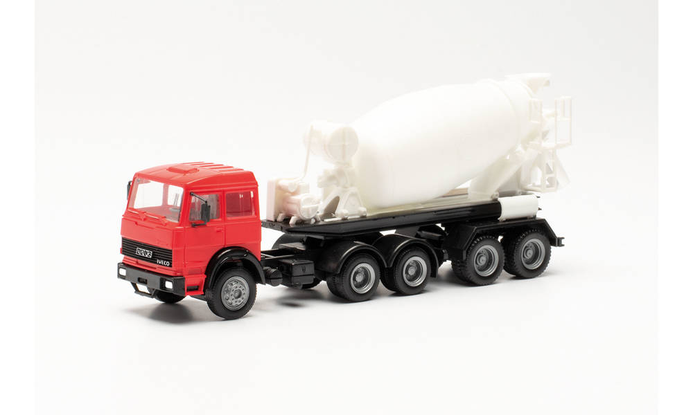 herpa Cars&Trucks 1/87 イベコ Unic ミキサー車 レッド／ホワイト