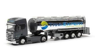 herpa Cars&Trucks 1/87 スカニア CR20 HD 食品用クロームタンク セミトレーラ “Tank Expert”