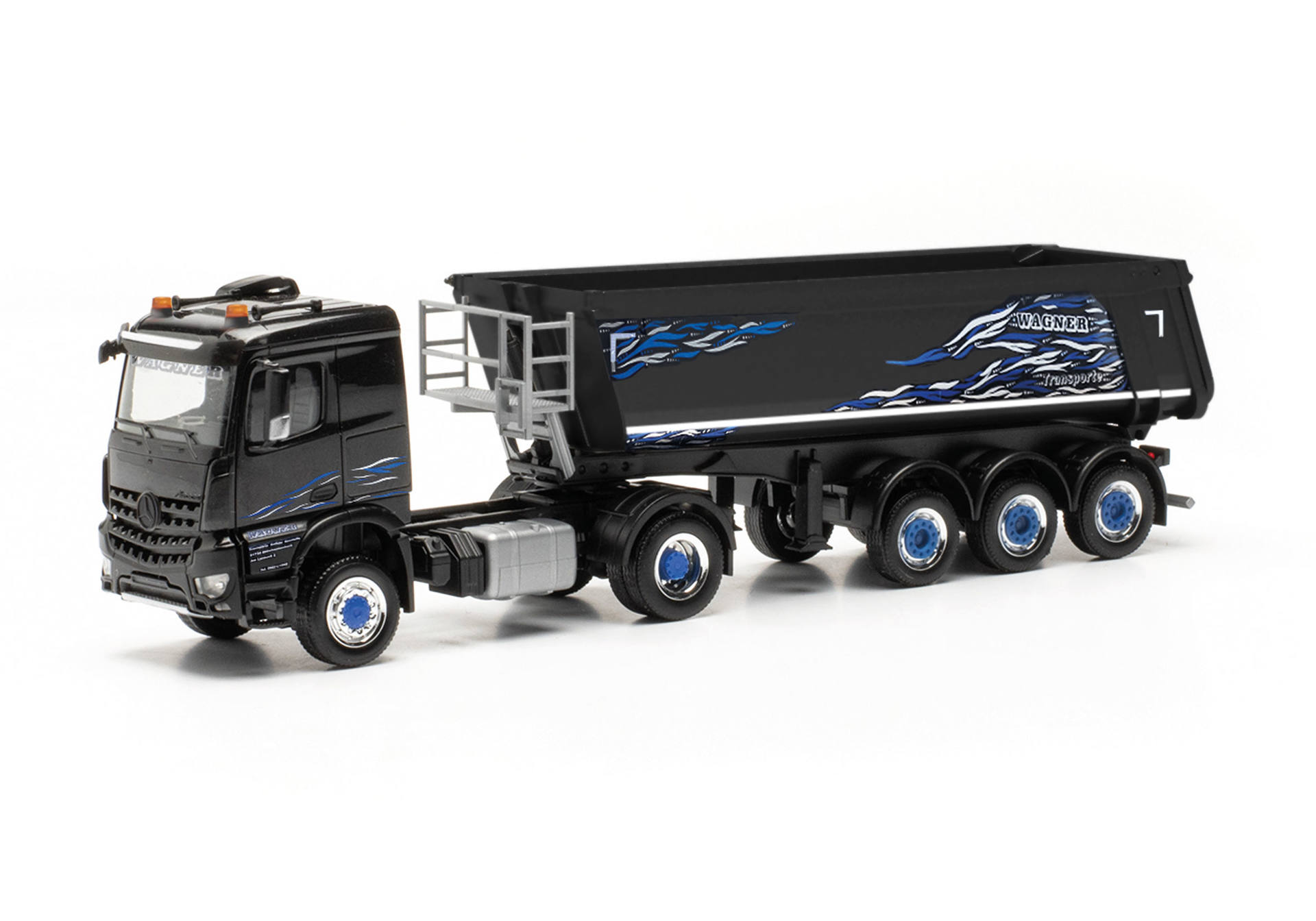 ミニカー　1/87 メルセデスベンツ アロクス クラシックスペース 4x4 ダンプセミトレーラー “Wagner Mitteleschenbach” [HE316774] herpa Cars&Trucks 1/87 メルセデスベンツ アロクス クラシック