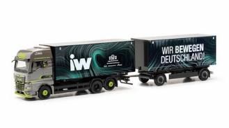 herpa Cars&Trucks 1/87 MAN TGX GX 交換式 ボックストレーラー “IW / Wir bewegen Deutschland”