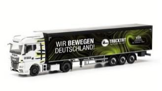 herpa Cars&Trucks 1/87 MAN TGX GM 可動式床セミトレーラー "Trucktat/Wir bewegen Deutschland"