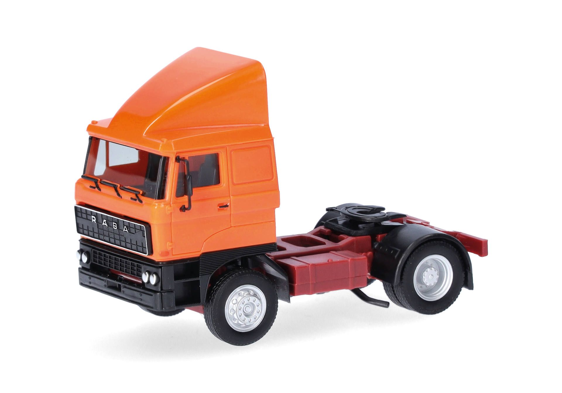 herpa Cars&Trucks 1/87 (プラスチック製) ラーバ リジッド トラクター 2軸 オレンジ