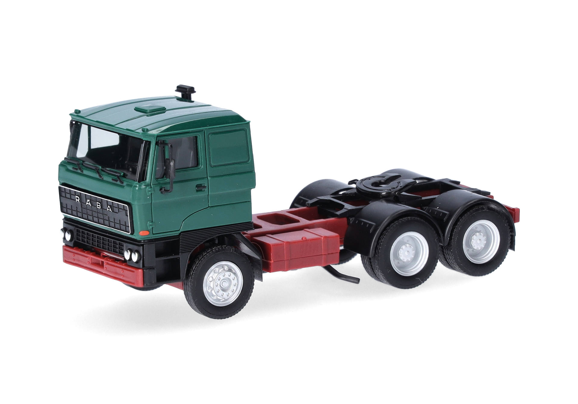 herpa Cars&Trucks 1/87 (プラスチック製) ラーバ リジッド トラクター 3軸 モスグリーン