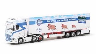 herpa Cars&Trucks 1/87 スカニア CS 20 HD 冷蔵ボックスセミトレーラー "Kurant Fleisch"