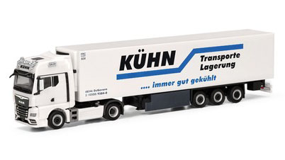 herpa Cars&Trucks 1/87 MAN TGX GX 冷凍ボックス セミトレーラー “Kühn Kühltransporte”