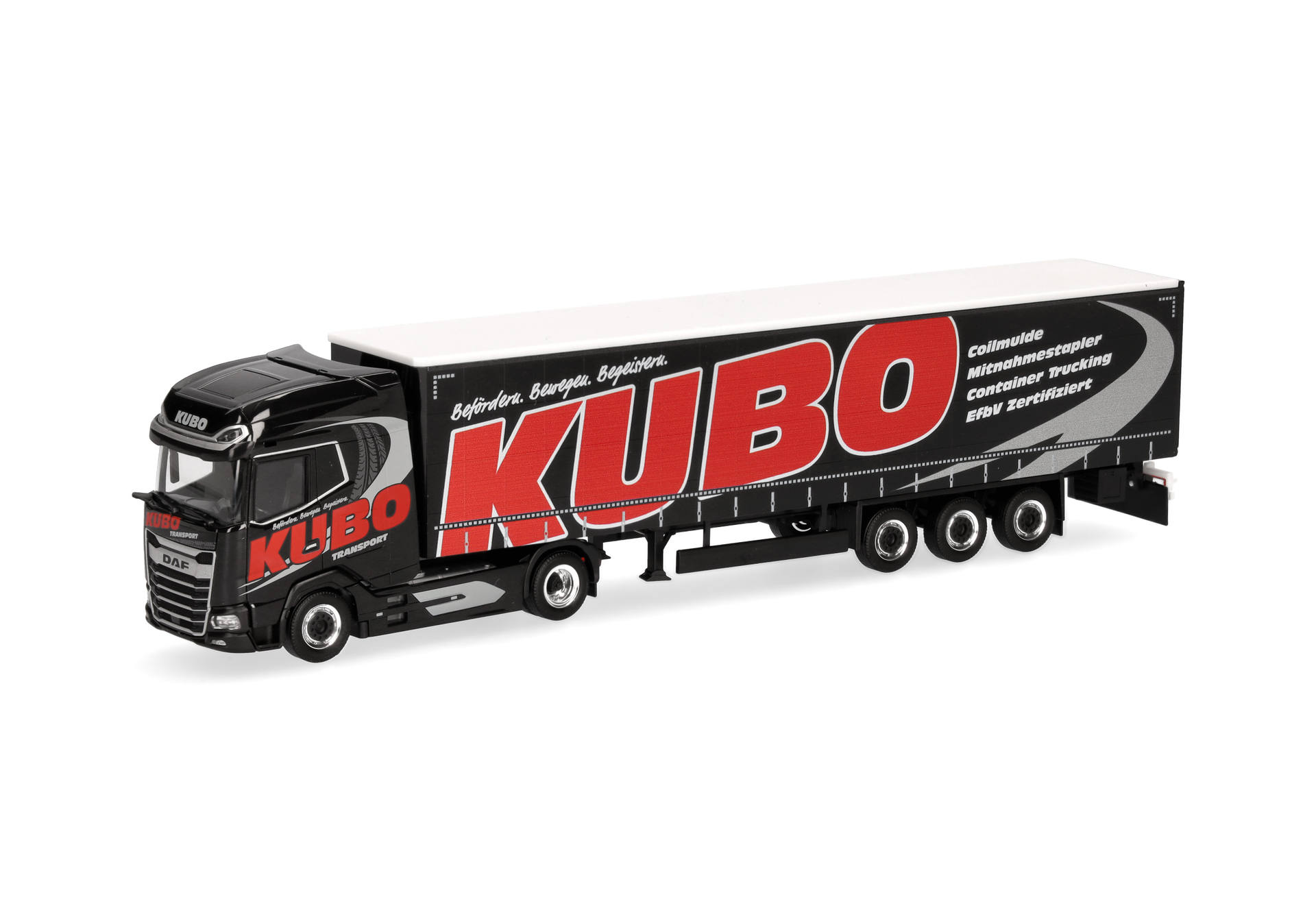 herpa Cars&Trucks 1/87 (プラスチック製) DAF XG+ カーテンキャンバス セミトレーラー "KUBO"