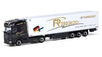 herpa Cars&Trucks 1/87 DAF XG+ 冷凍ボックスセミトレー ラー” Reich”