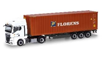herpa Cars&Trucks 1/87 MAN TGX GM コンテナセミトレー ラー