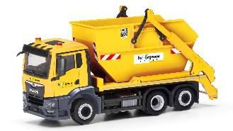 herpa Cars&Trucks 1/87 (プラスチック製) MAN TGS NN AK16 スキップ ローダー”Hofmann"