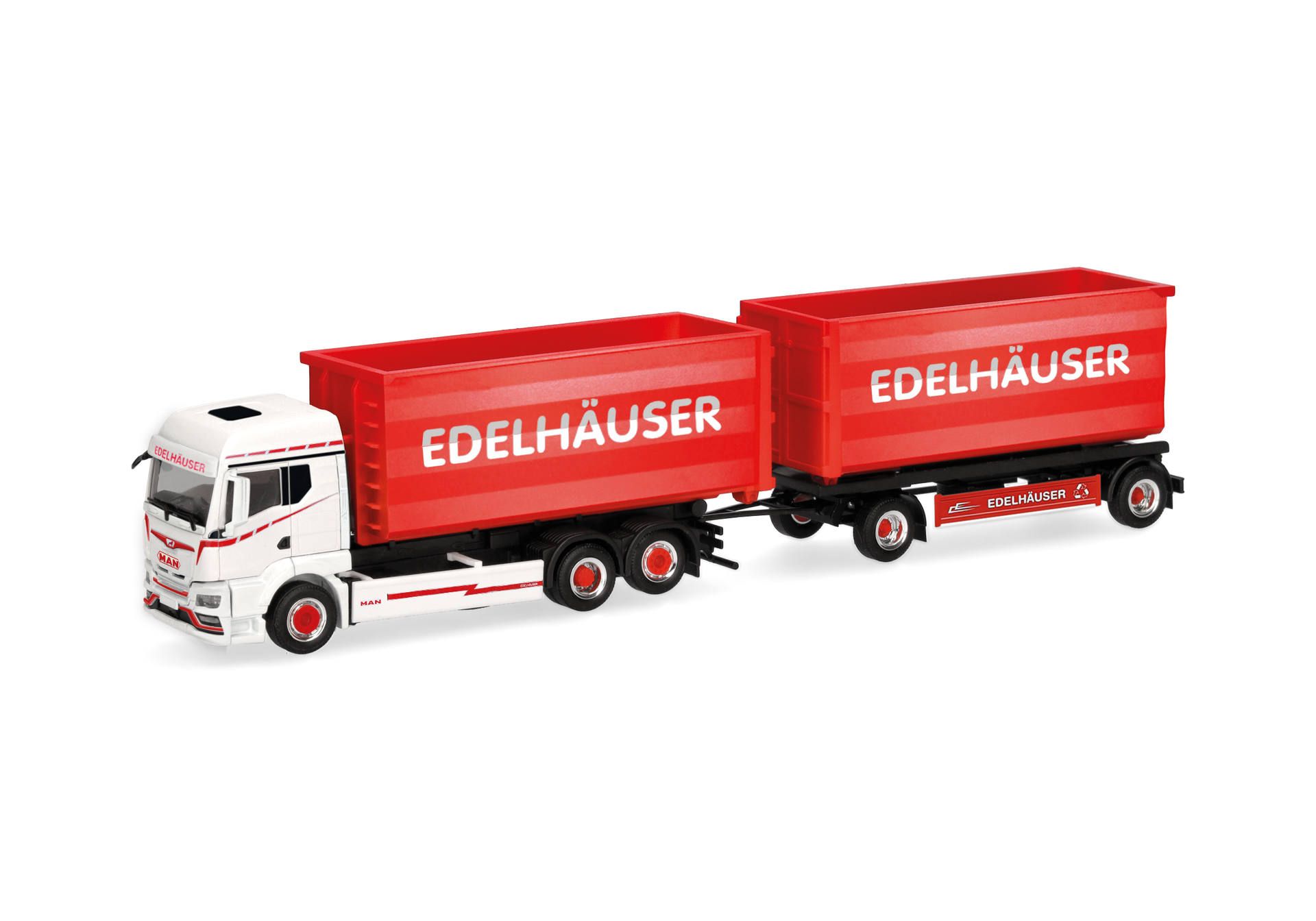 herpa Cars&Trucks 1/87 (プラスチック製) MAN TGS TM ロールオフ バケットトレーラー "Edelhäuser"
