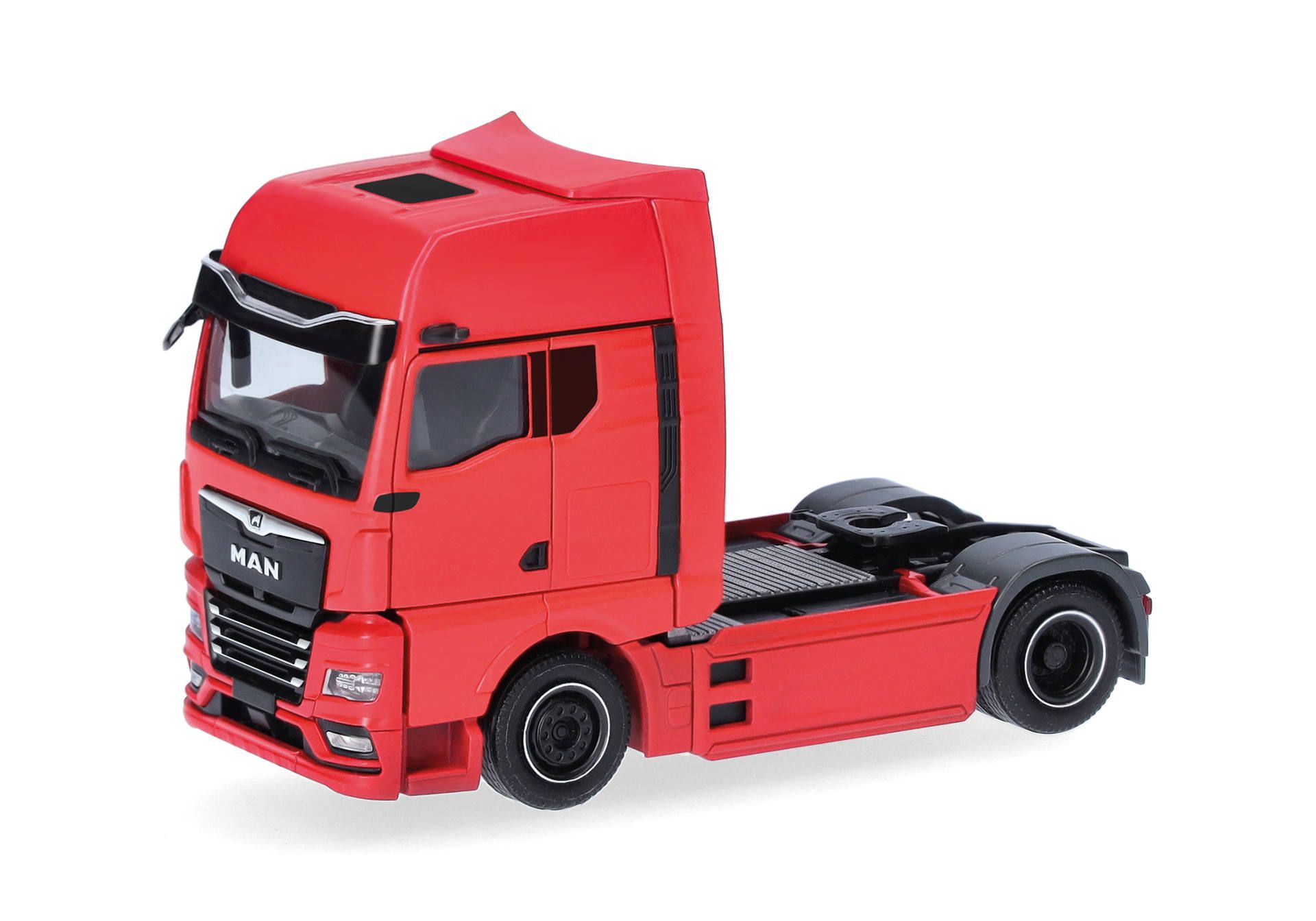 herpa Cars&Trucks 1/87 (プラスチック製) MAN eTGX GX リジッドトラクター 2軸 レッド