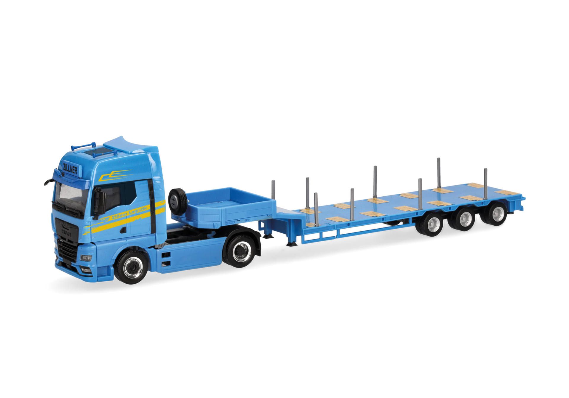 herpa Cars&Trucks 1/87 (プラスチック製) MAN TGX GX セミローボーイ