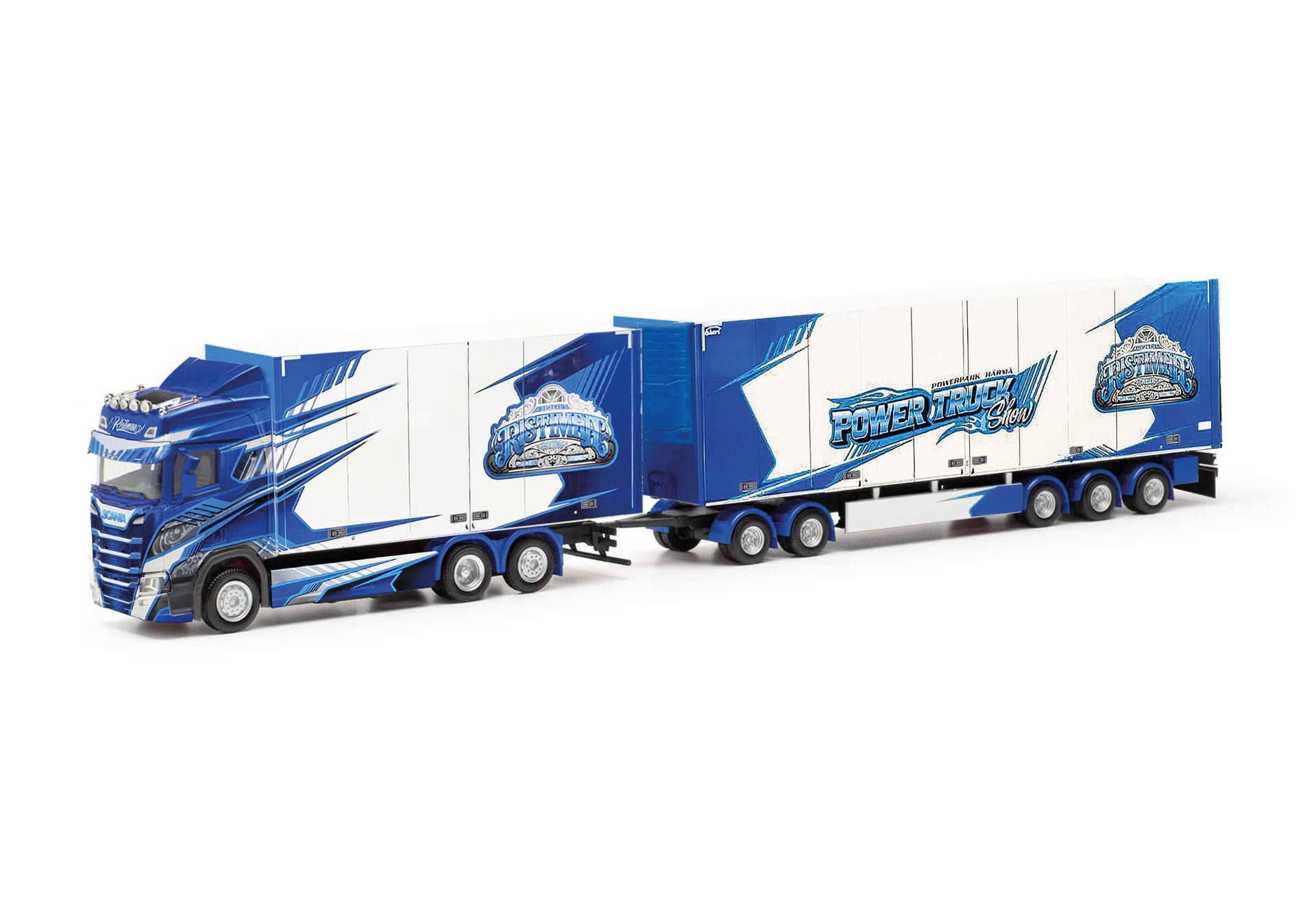 [予約]herpa Cars&Trucks 1/87 (プラスチック製) スカニア CR 20 HDスウェーデンボックストラック "Ristimaa" (フィンランド)