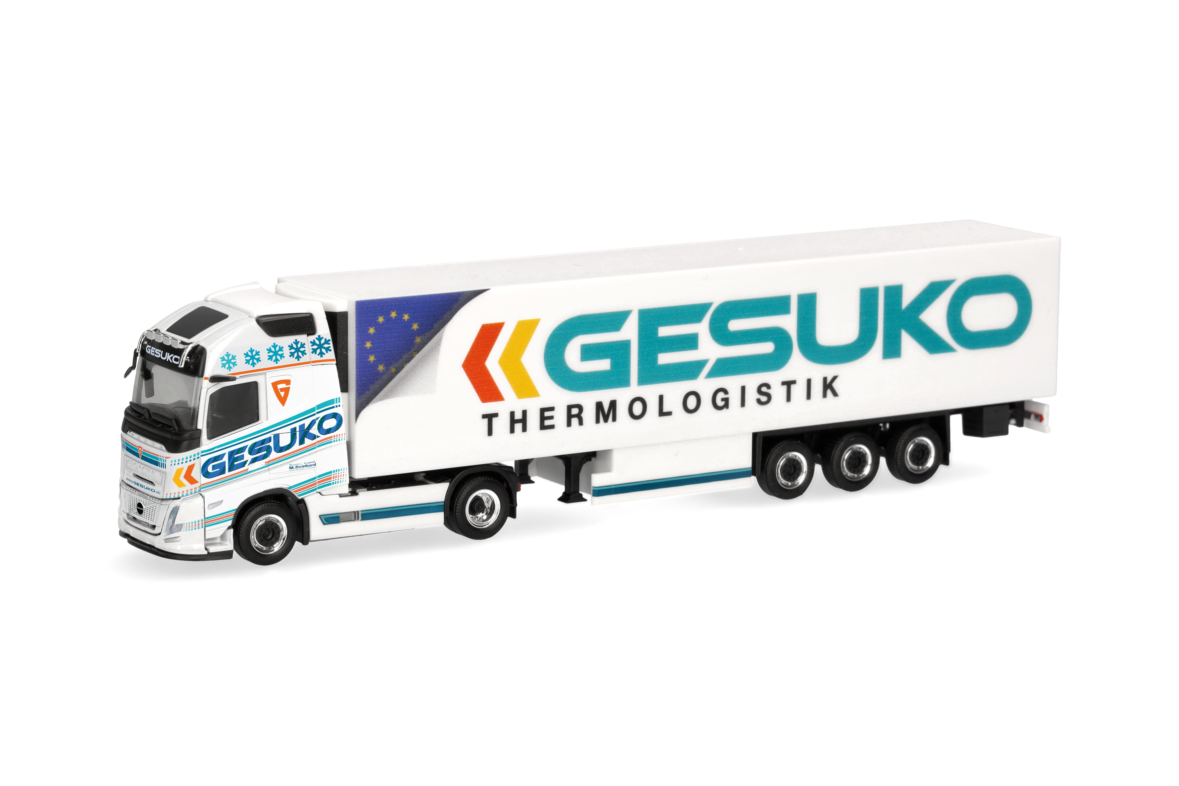 [予約]herpa Cars&Trucks 1/87 (プラスチック製) ボルボ FH エアロ GL XL 冷蔵ボックスセミトレーラー "GESUKO"（ヘッセン州）