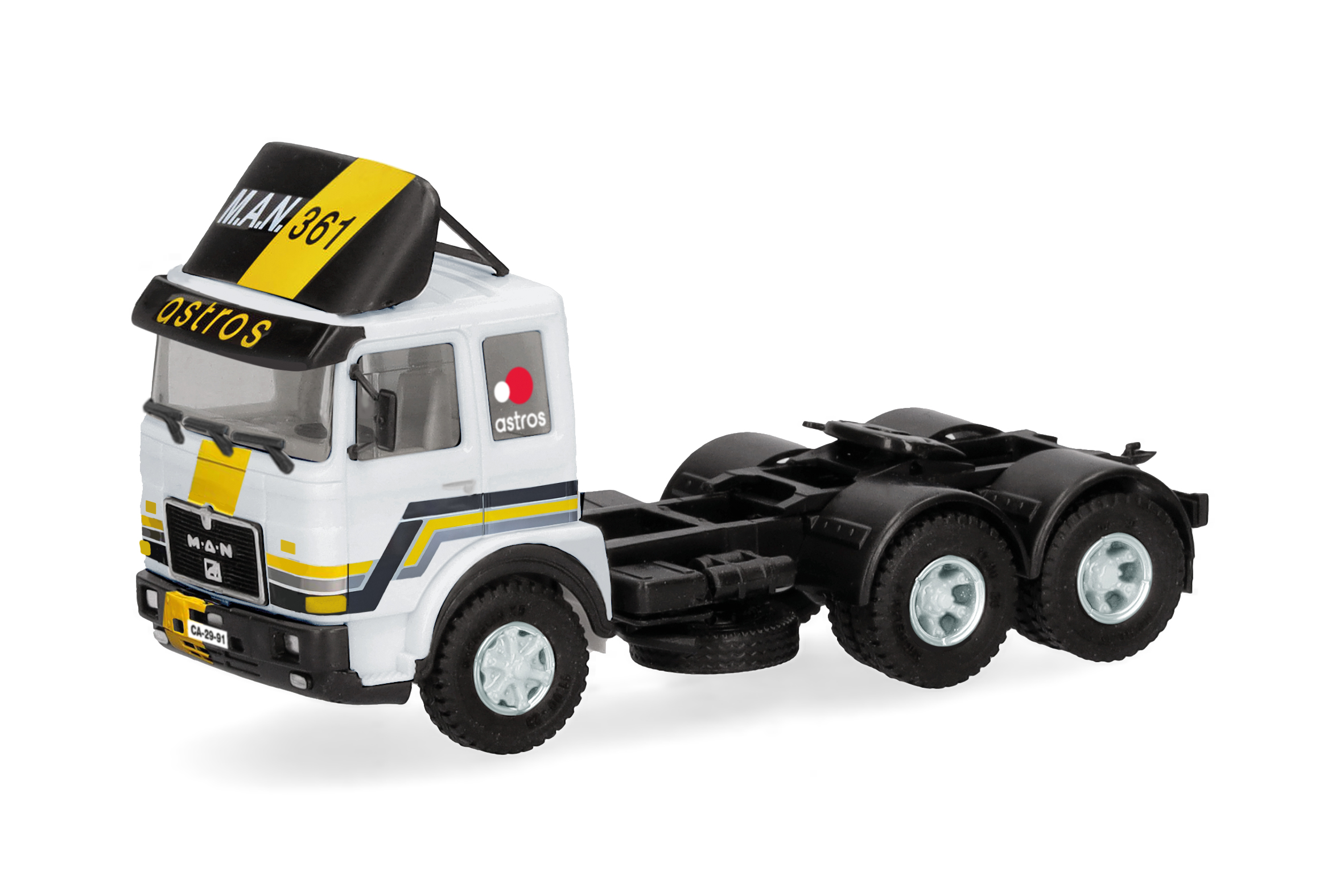 [予約]herpa Cars&Trucks 1/87 (プラスチック製) MAN F8  リジッドトラクター 3軸  "Auf Achse"