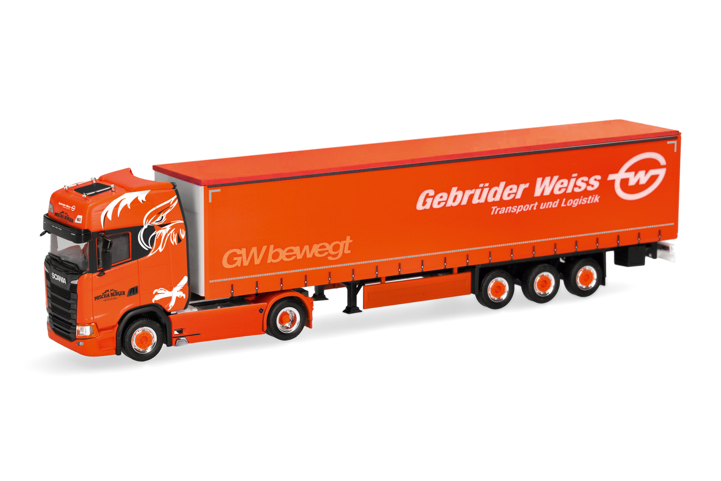 herpa WAGENER トレーラー ミニカー7点セット herpa Cars&Trucks 1/87 (プラスチック製) スカニア CS 20 ハイルーフ