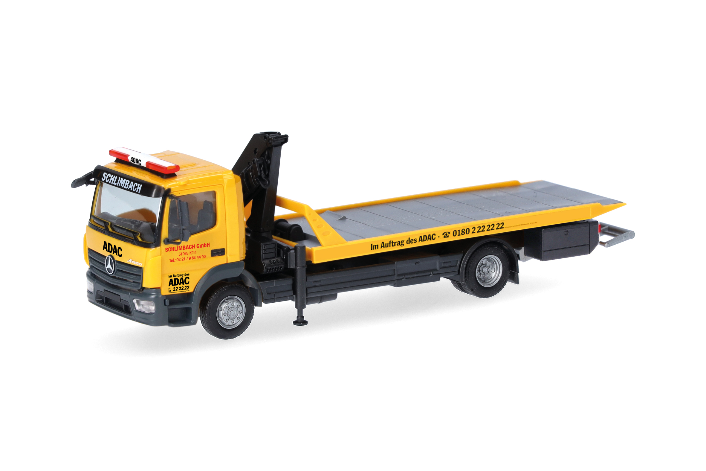 [予約]herpa Cars&Trucks 1/87 (プラスチック製) メルセデスベンツ アテゴ ’13 レッカー車 ”ADAC/Schlimbach"