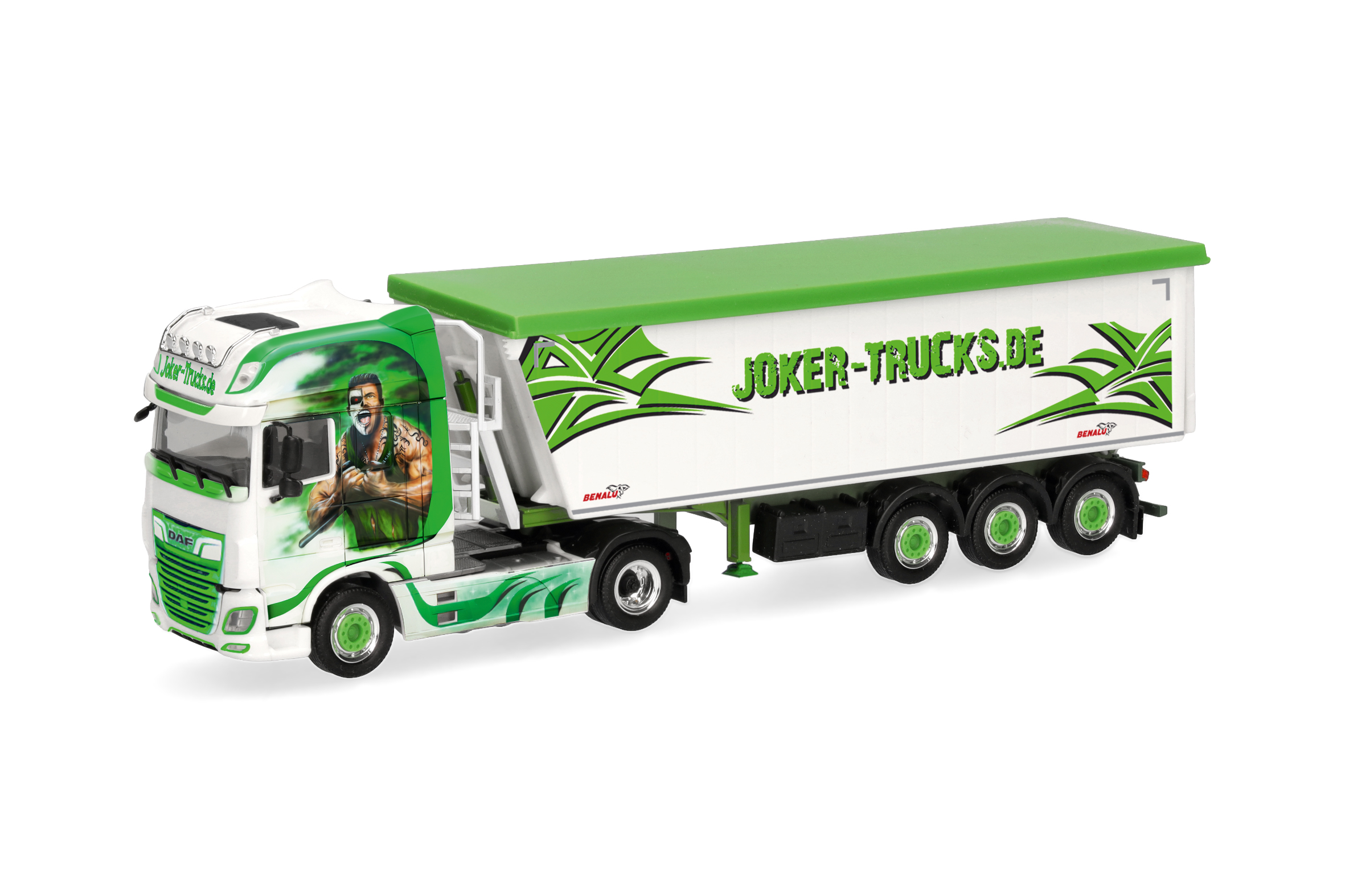 [予約]herpa Cars&Trucks 1/87 (プラスチック製) DAF XF SSC ストッフェリナー セミトレーラー "Joker Trucks"