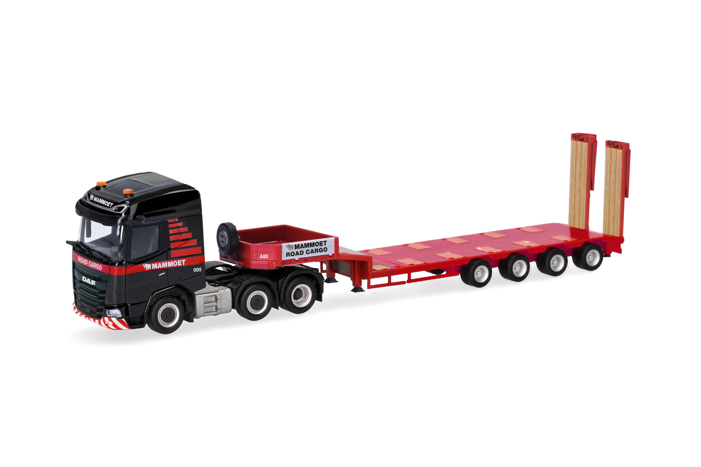 [予約]herpa Cars&Trucks 1/87 (プラスチック製) DAF XG セミ低床セミトレーラー "Mammoet" (オランダ)