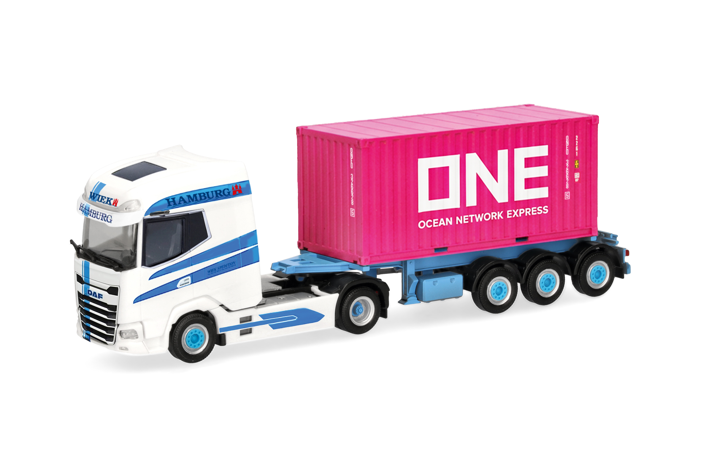 [予約]herpa Cars&Trucks 1/87 (プラスチック製) DAF XG+ コンテナセミトレーラー "Wiek Spedition ONE"