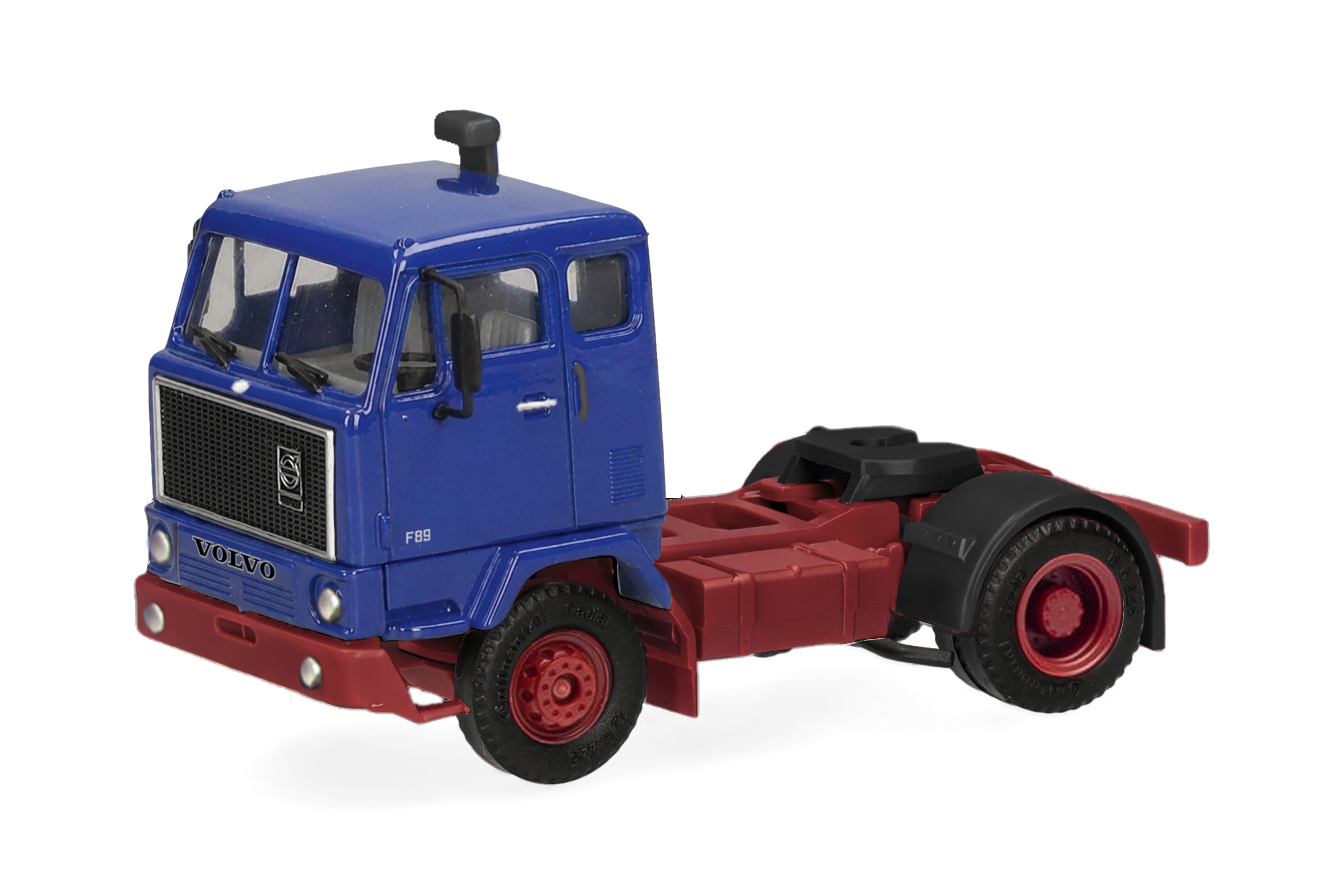 [予約]herpa Cars&Trucks 1/87 (プラスチック製) ボルボ F89 トラクターヘッド 2軸 ブルー
