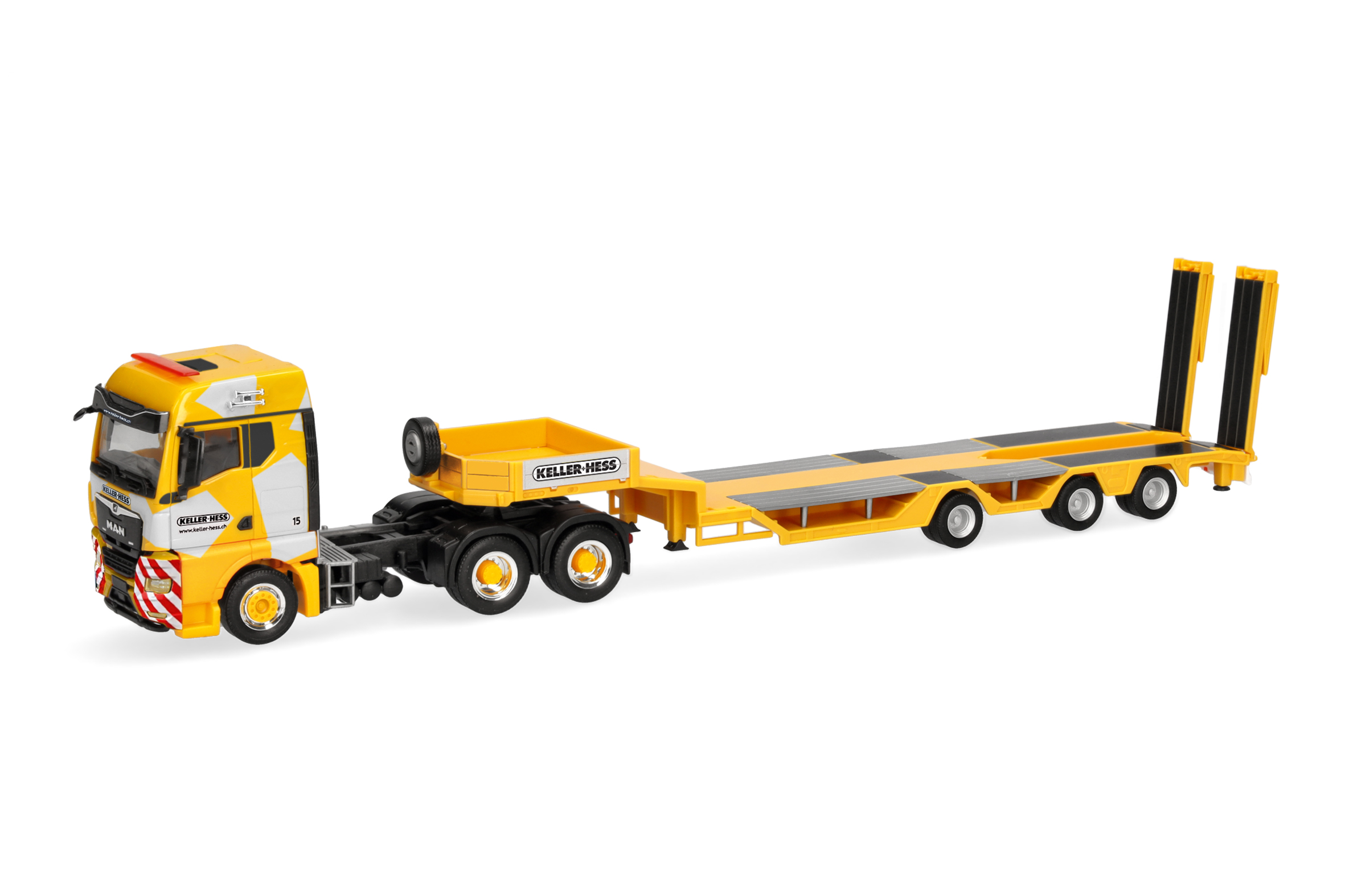 herpa Cars&Trucks 1/87 (プラスチック製) MAN TGX GM ローボイセミ