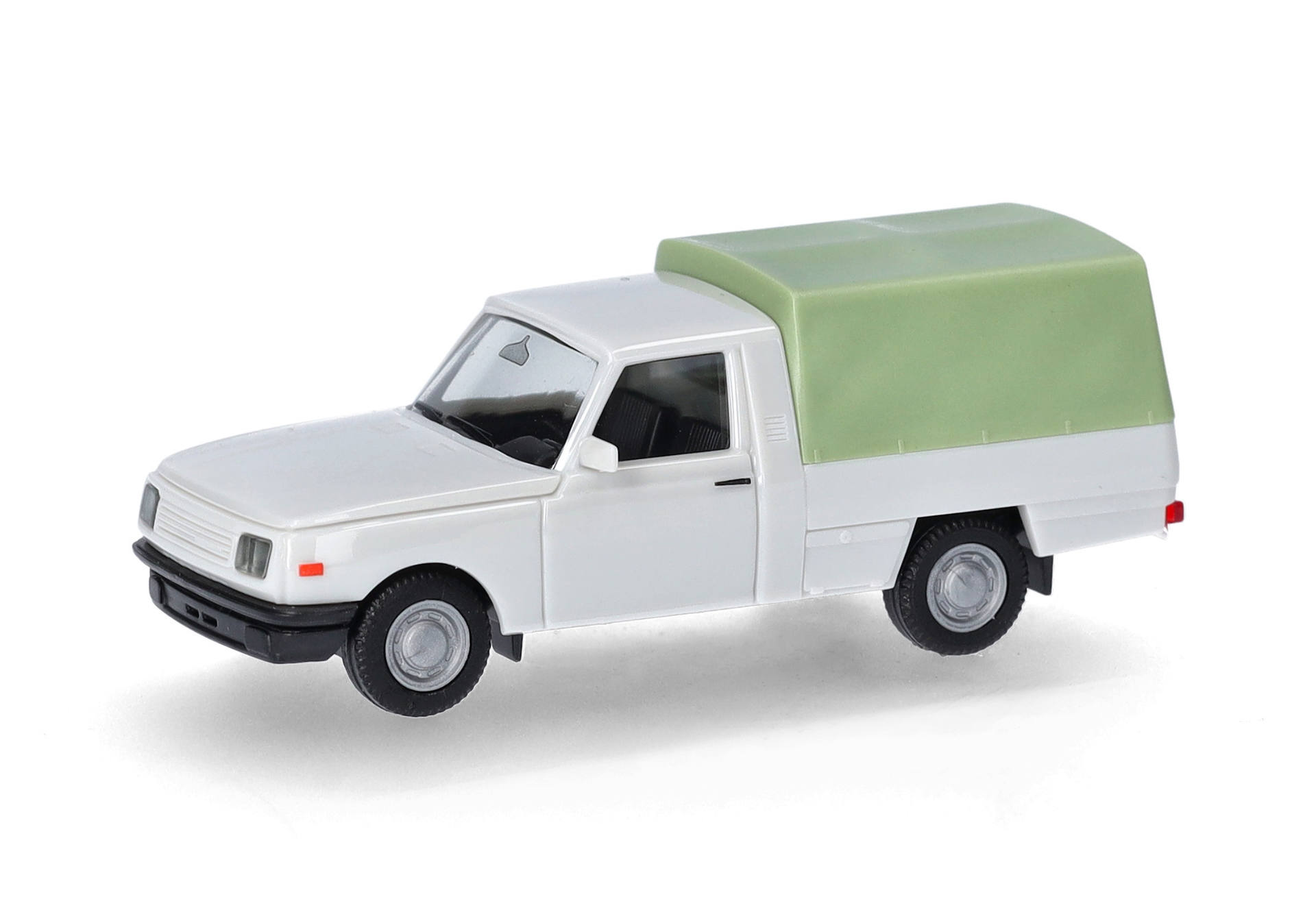 herpa Cars&Trucks 1/87 (プラスチック製) ヴァルトブルク 353 トランス '85 タープ付 ライトグレー
