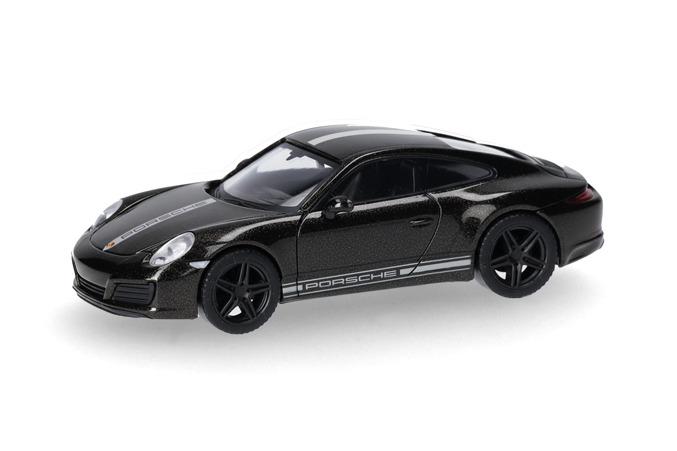 [予約]herpa Cars&Trucks 1/87 (プラスチック製) ポルシェ 911 カレラ 4S  ブラックメタリック