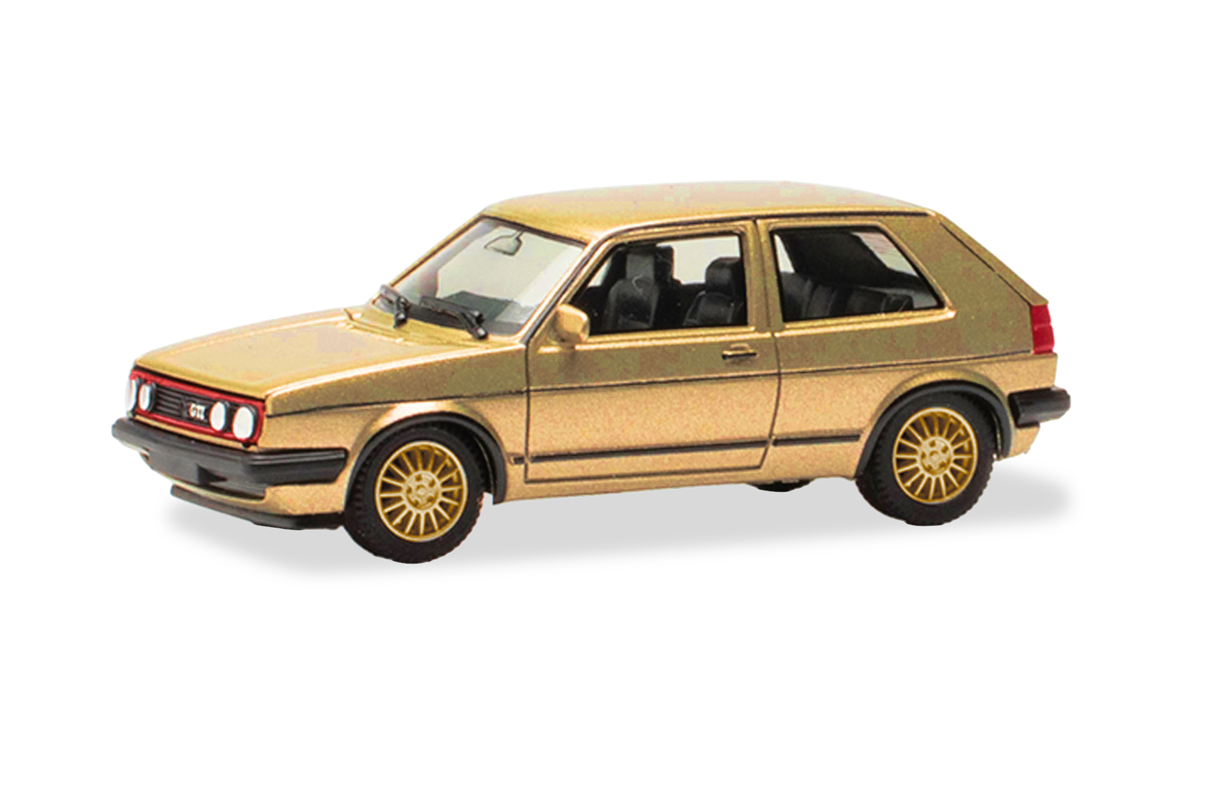 [予約]herpa Cars&Trucks 1/87 (プラスチック製) フォルクスワーゲン ゴルフ GTI ゴールドメタリック