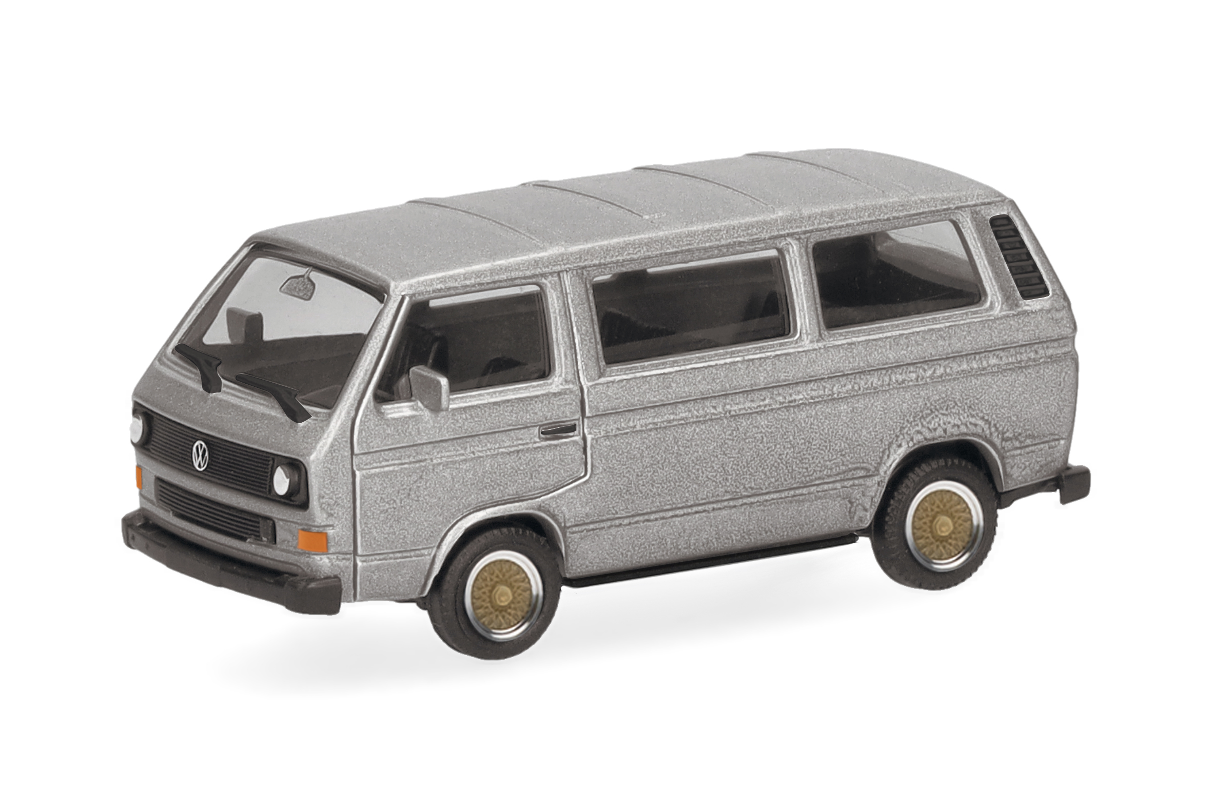 [予約]herpa Cars&Trucks 1/87 (プラスチック製) フォルクスワーゲン T3 バス シルバー