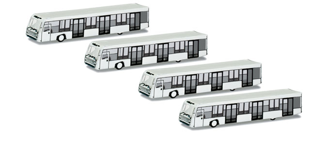 herpa wings 1/500 (プラスチック製) エアポートバスセット　4個セット