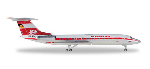Herpa Interflug Tupolev 134A 1/500 herpa wings 1/500 (ダイ