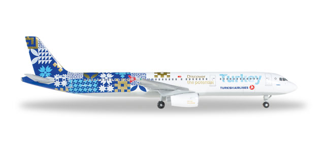 herpa wings 1/500 (ダイキャスト製) A321 ターキッシュエアラインズ TC-JRG