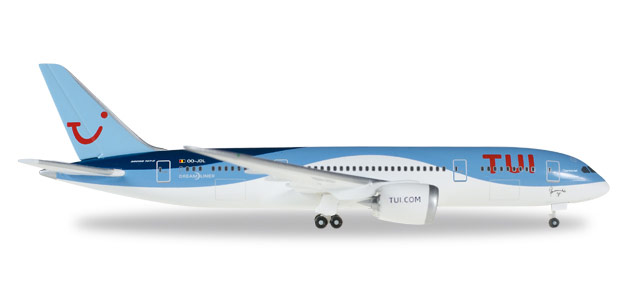 herpa wings 1/500 (ダイキャスト製) 787-8 TUI 航空 ベルギー (Jetairfly) OO-JDL "Daimond"