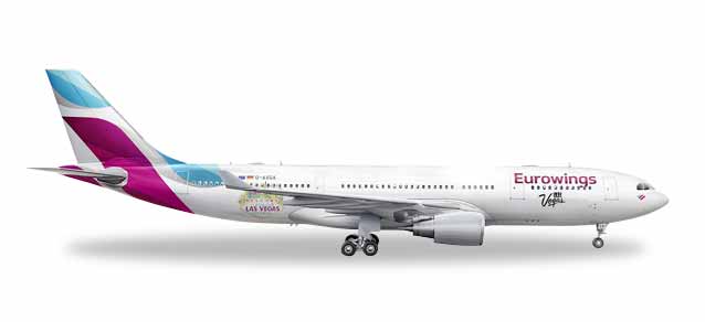 herpa wings 1/500 (ダイキャスト製) A330-200 ユーロウイングス "Las Vegas" D-AXGF