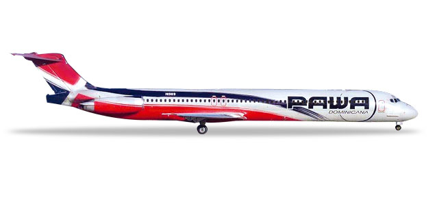 herpa wings 1/500 (ダイキャスト製) MD-83 PAWA ドミニカ航空 HI989