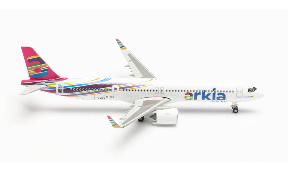 herpa wings 1/500 (ダイキャスト製) A321neo アルキア イスラエル航空 Fuchsia variant 4X-AGH