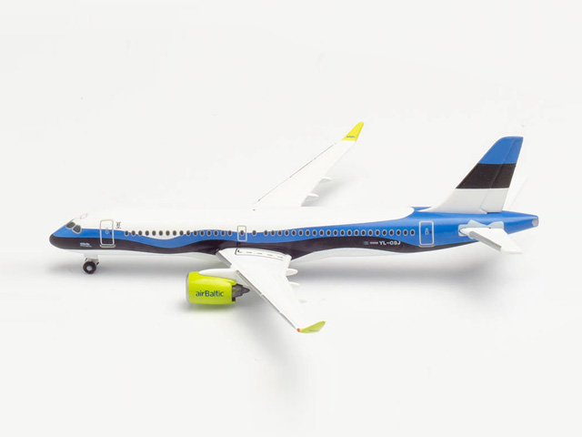 herpa wings 1/500 (ダイキャスト製) A220-300 エアバルティック "Estonia" YL-CSJ