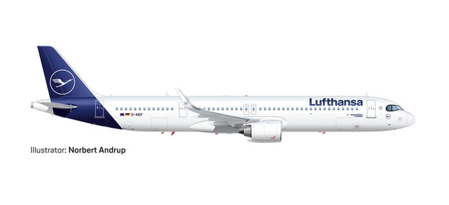 herpa wings 1/500 (ダイキャスト製) A321neo ルフトハンザ D-AIEF “Forchheim”
