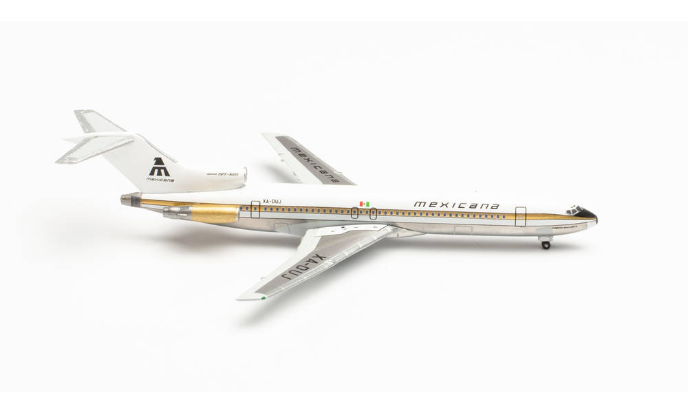 herpa wings 1/500 (ダイキャスト製) 727-200 メヒカーナ XA-DUJ "Golden Aztec" livery XA-DUJ
