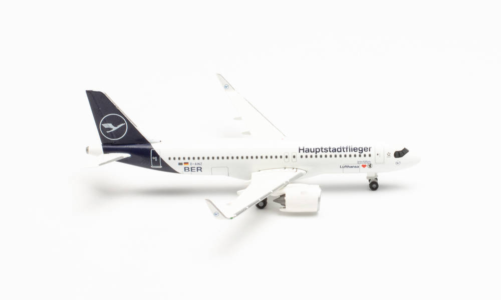 herpa wings 1/500 (ダイキャスト製) A320neo ルフトハンザ航空 "Hauptstadtflieger" D-AINZ
