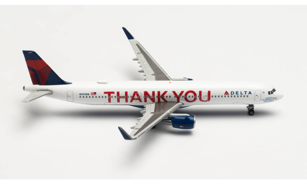 herpa wings 1/500 (ダイキャスト製) A321 デルタ航空 N391DN “Thank you”