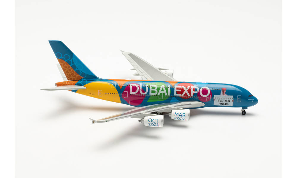 herpa wings 1/500 (ダイキャスト製) A380 エミレーツ航空 “Expo 2020 Dubai - Be Part of the Magic” A6-EEU